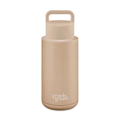 frank green 34oz Ceramic Reusable Bottle Grip Finish with Grip Lid